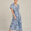 Alessandra Candice Wave Dress Paradise - Cornflower