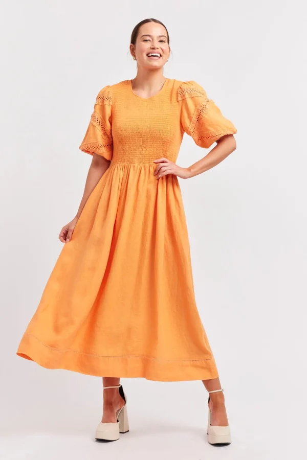 Alessandra Claudia Dress - Marigold