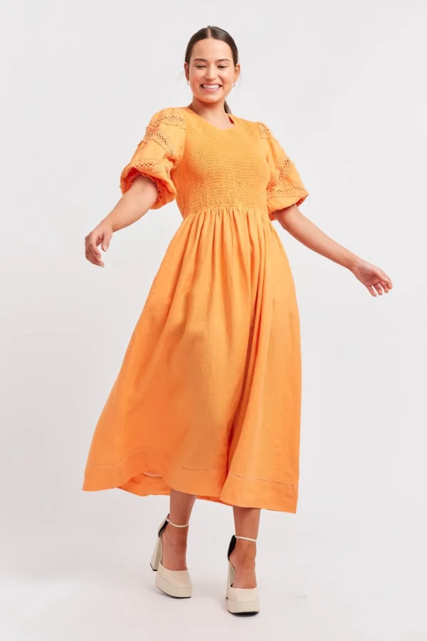 Alessandra Claudia Dress - Marigold