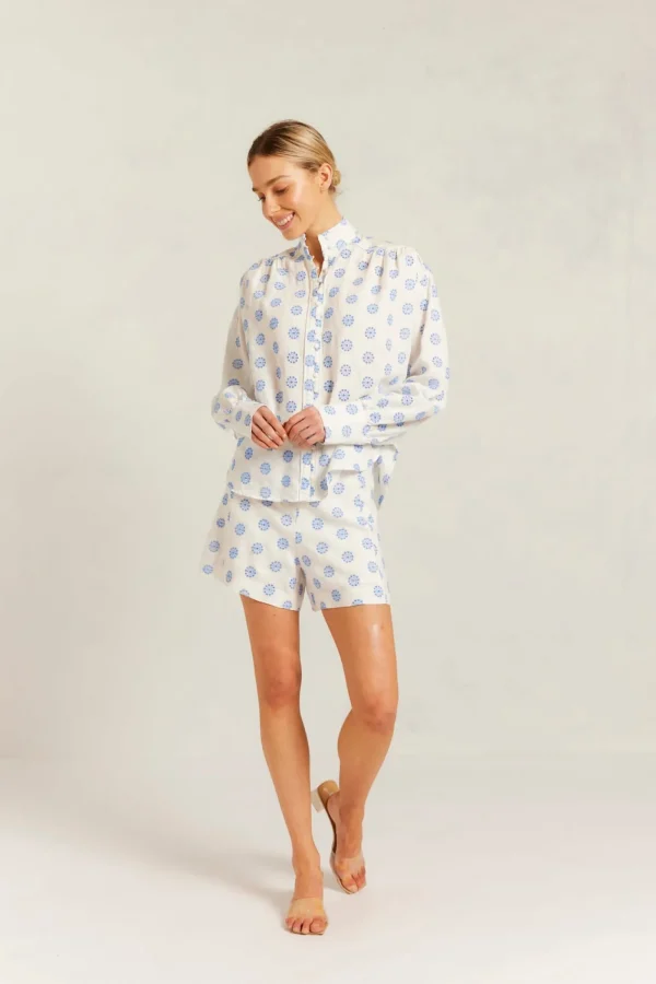 Alessandra Rosemary Shirt Posy - Bluebell