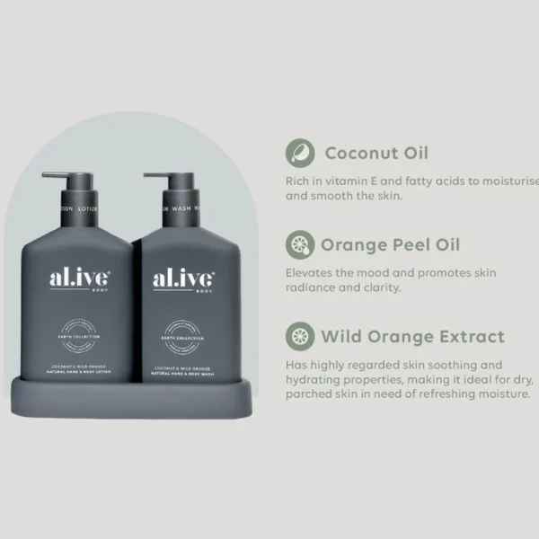 al.ive Wash & Lotion Duo - Coconut & Wild Orange