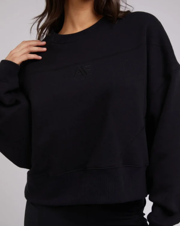 All About Eve Active Tonal Sweater - Black