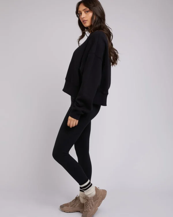 All About Eve Active Tonal Sweater - Black