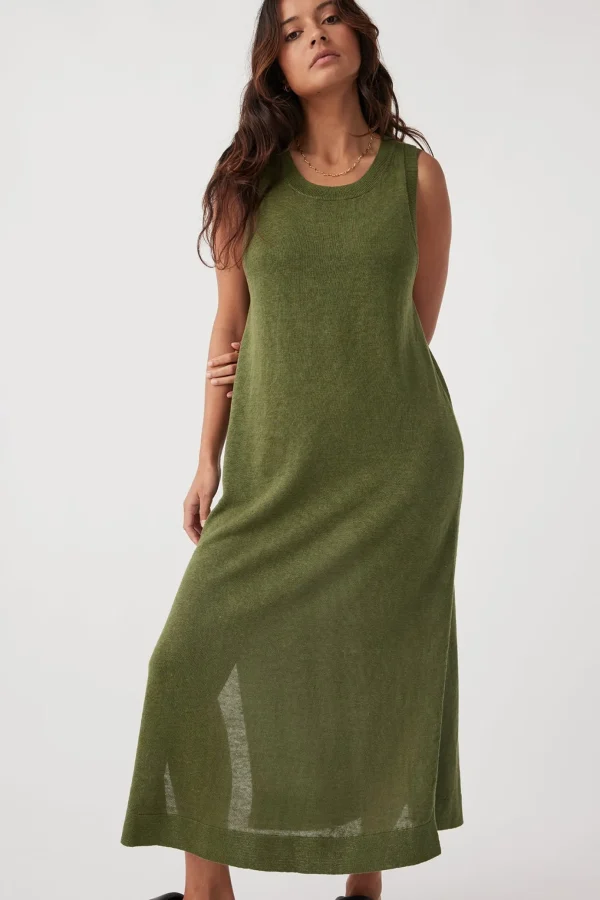 ARCAA Brie Long Dress - Caper