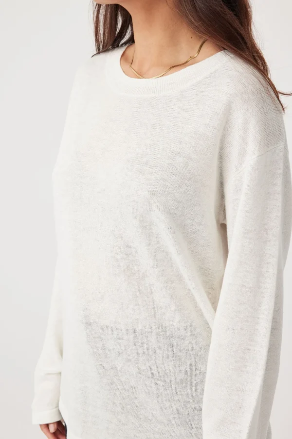ARCAA Hugo Long Sleeve T-Shirt - Cream