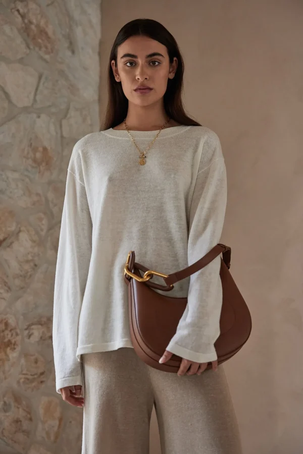 ARCAA Hugo Long Sleeve T-Shirt - Cream