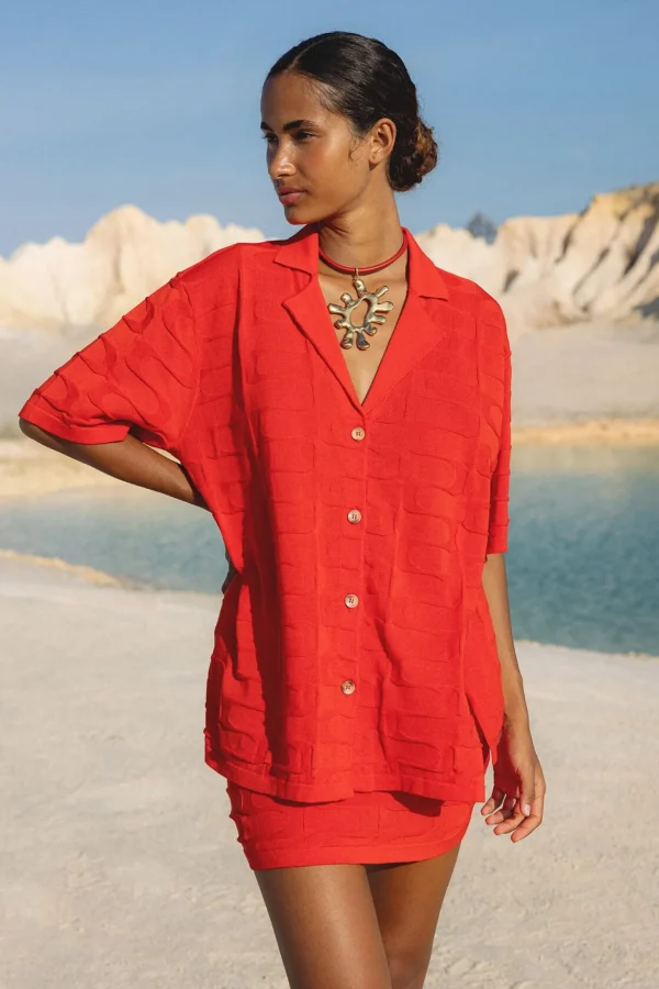 Arcaa Lara Shirt - Hibiscus