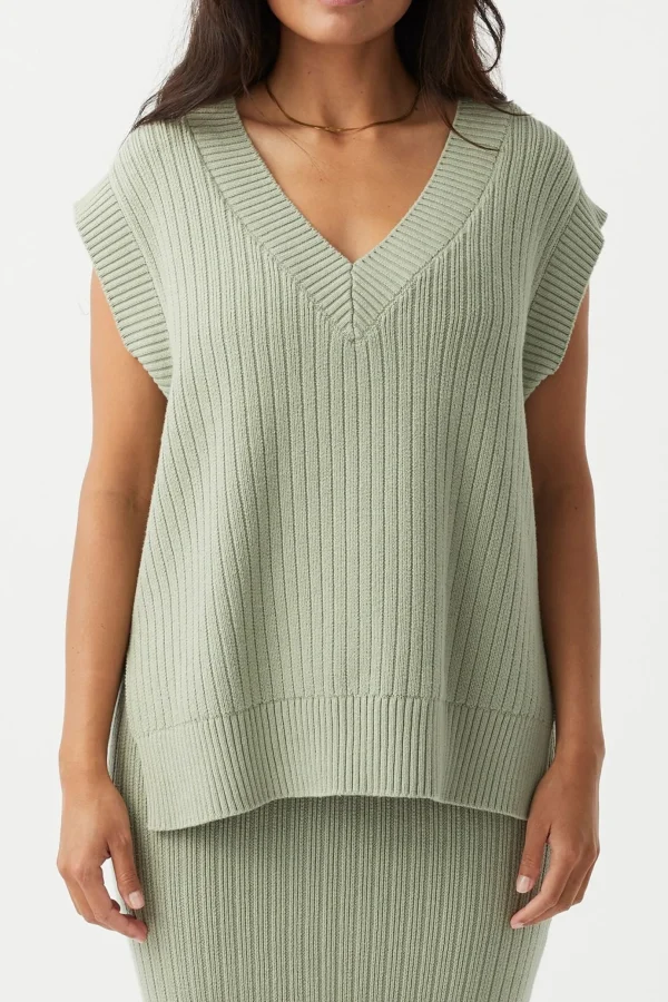 ARCAA Vera Knit Vest - Sage