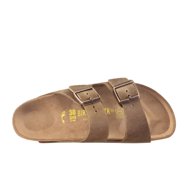 Birkenstock Arizona Tabacco Brown Oiled Leather - Narrow