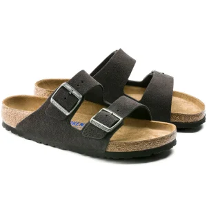 Birkenstock Arizona Velvet Grey Suede Leather - Narrow