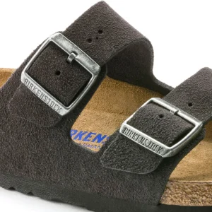 Birkenstock Arizona Velvet Grey Suede Leather - Narrow