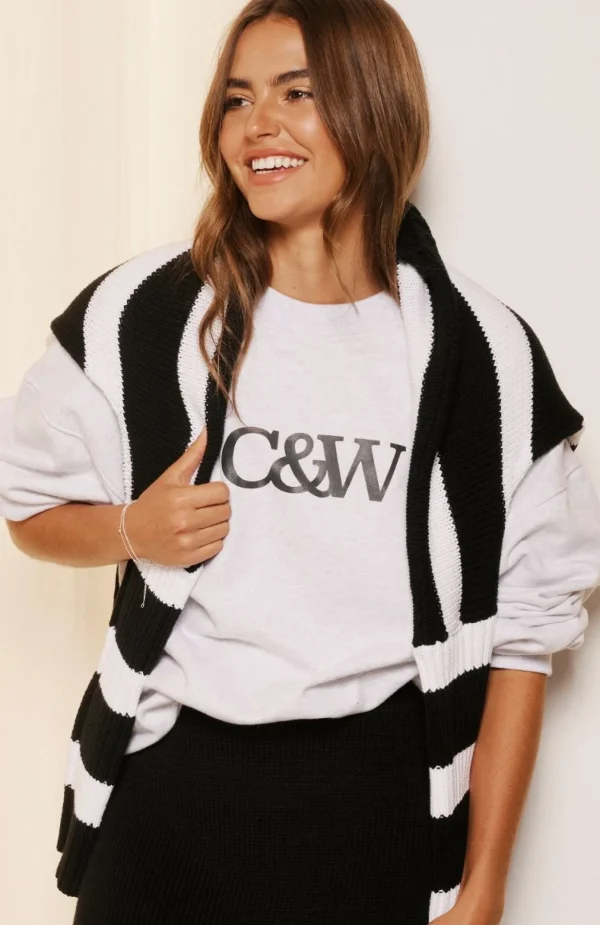 Cartel & Willow Nina Sweater - Grey Marle