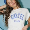 Cartel & Willow Sadie Tee - White Azure