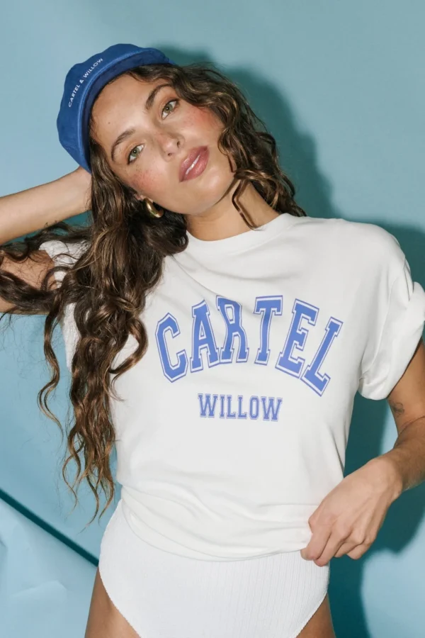 Cartel & Willow Sadie Tee - White Azure