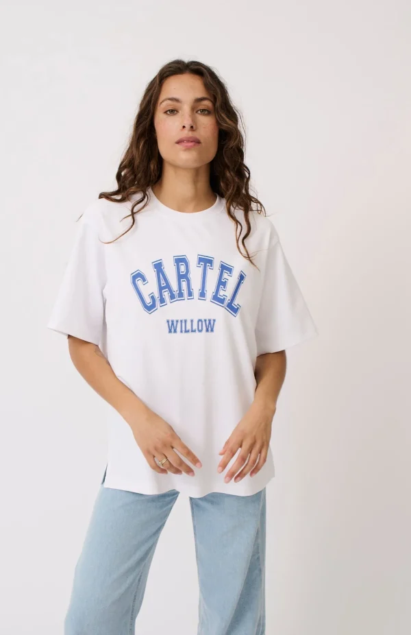 Cartel & Willow Sadie Tee - White Azure