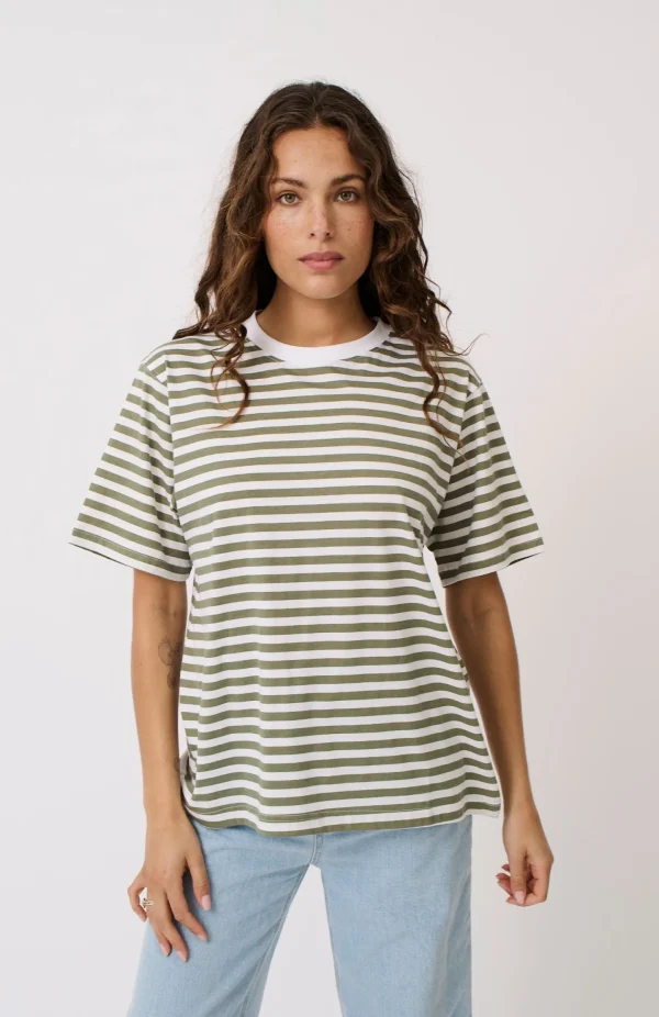 Cartel & Willow Sophie Tee - Palm Stripe