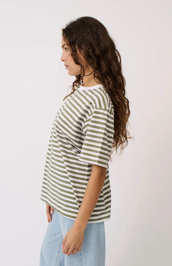 Cartel & Willow Sophie Tee - Palm Stripe