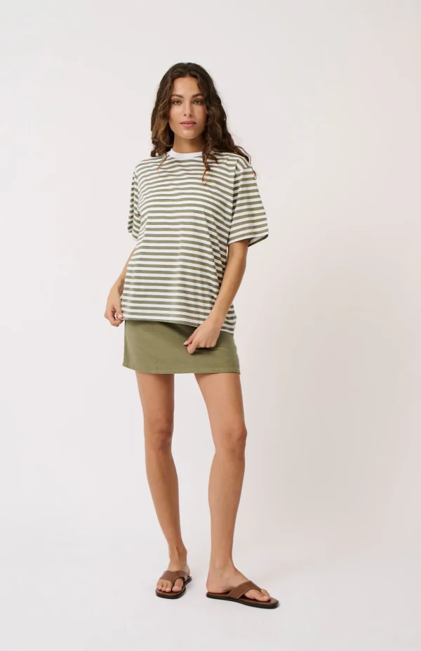 Cartel & Willow Sophie Tee - Palm Stripe