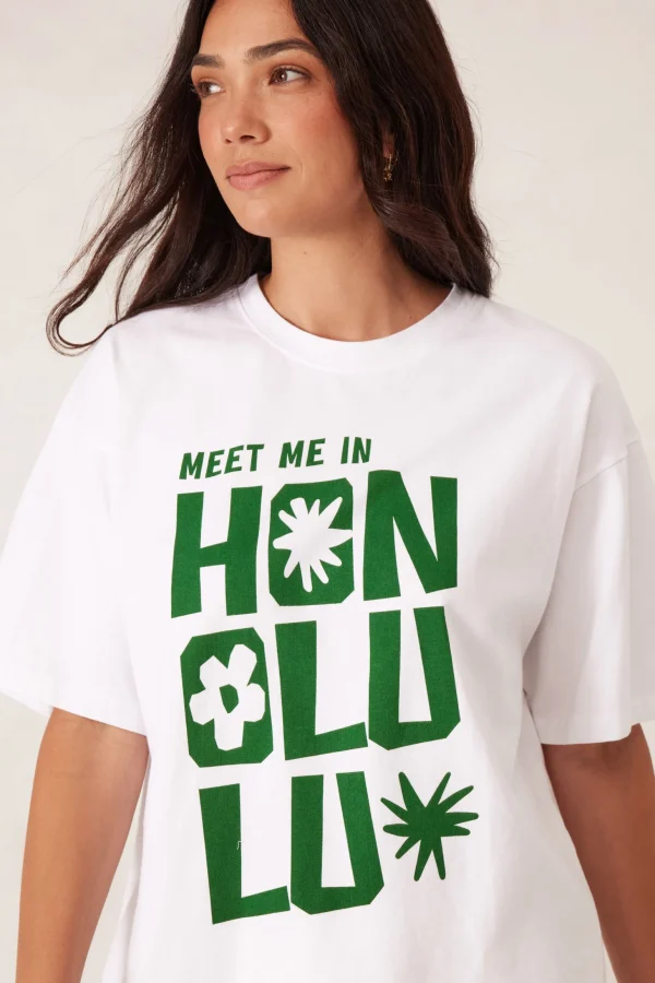 Ceres Boyfriend Tee - Honolulu Winter Green