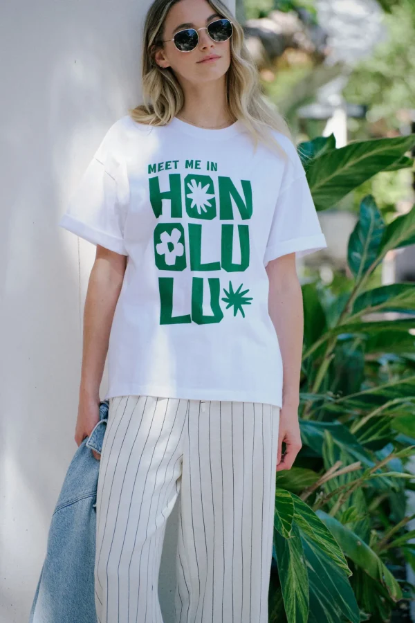 Ceres Boyfriend Tee - Honolulu Winter Green