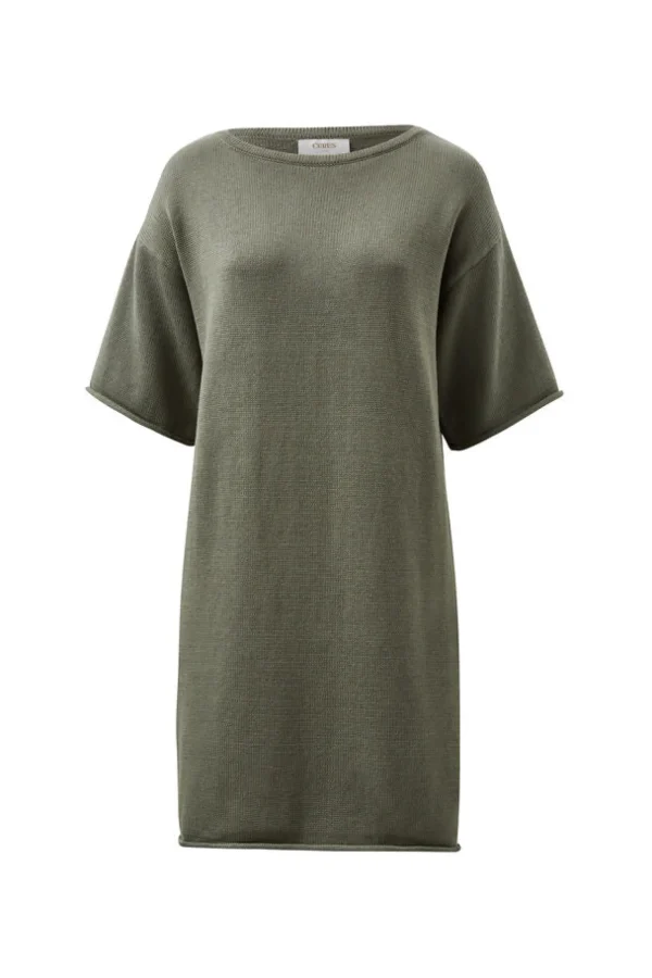 Ceres Life Boxy Knit Dress - Moss Green