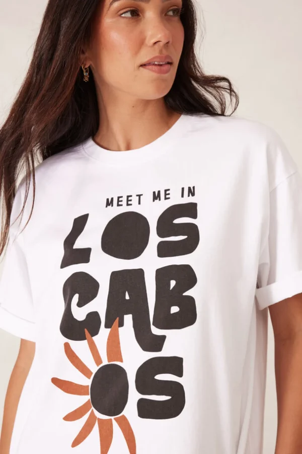 Ceres Life Boyfriend Tee - Los Cabos White