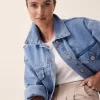 Ceres Life Cropped Denim Jacket - Vintage Blue