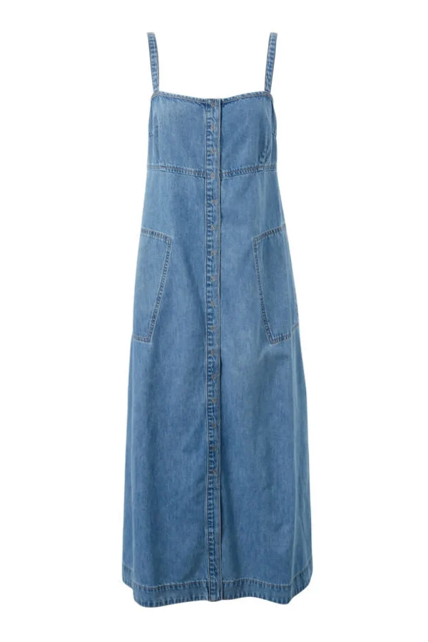 Ceres Life Denim Beach Dress - Worn Blue