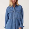 Ceres Life Essentials Denim Shirt- Mid Blue Wash