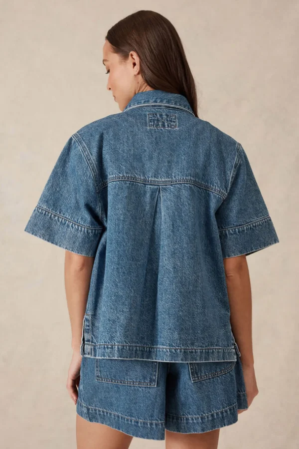 Ceres Life Jacqui Felgate Boxy Denim Shirt - Indigo Denim