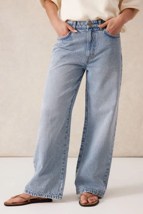 Ceres Life Loose Straight Jean - Vintage Blue