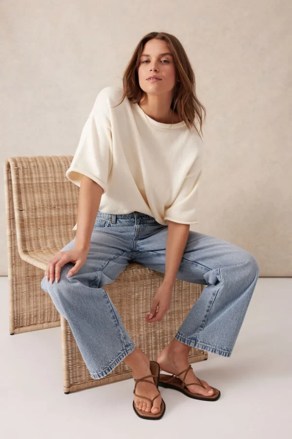 Ceres Life Loose Straight Jean - Vintage Blue