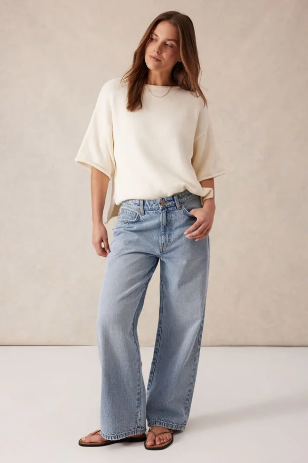 Ceres Life Loose Straight Jean - Vintage Blue