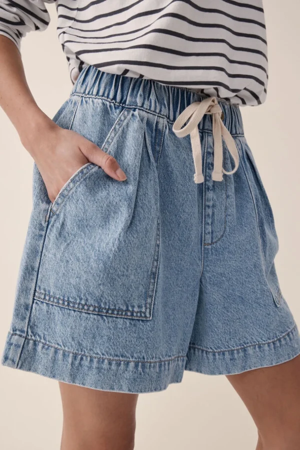 Ceres Life Relaxed Everyday Short - Vintage Blue Denim