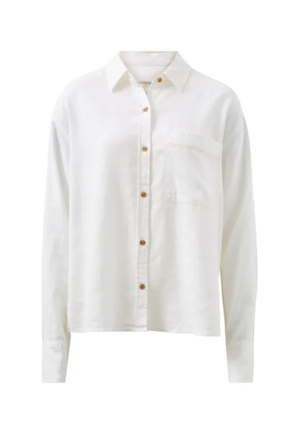 Ceres Life Relaxed Pocket Shirt- White