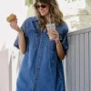 Ceres Life Relaxed Shirt Dress - Fresh Indigo