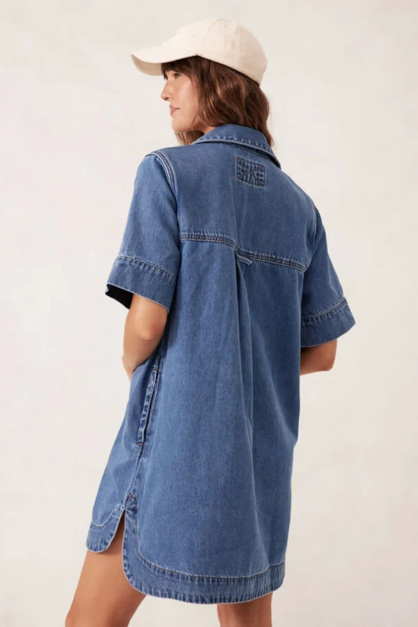 Ceres Life Relaxed Shirt Dress - Fresh Indigo