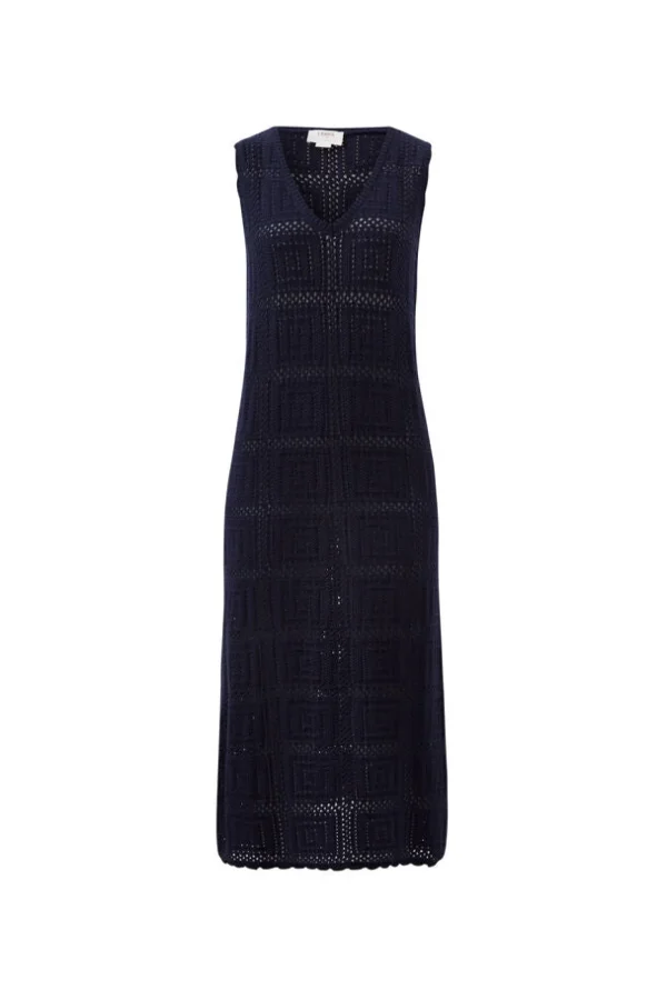 Ceres Life Square Knit Midi Tank Dress - New Navy