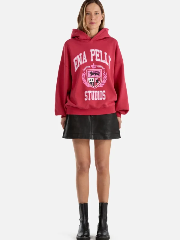 Ena Pelly Brooke Oversized Hoodie DIY Studios - Poppy Red