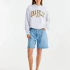 Ena Pelly Collegiate Sweatshirt - White Marle