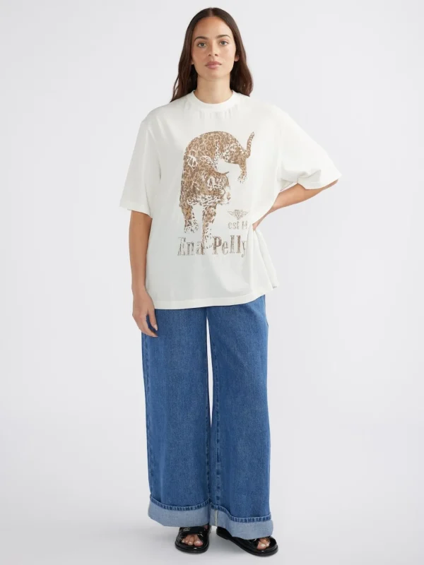 Ena Pelly Jaguar Tee - Vintage White