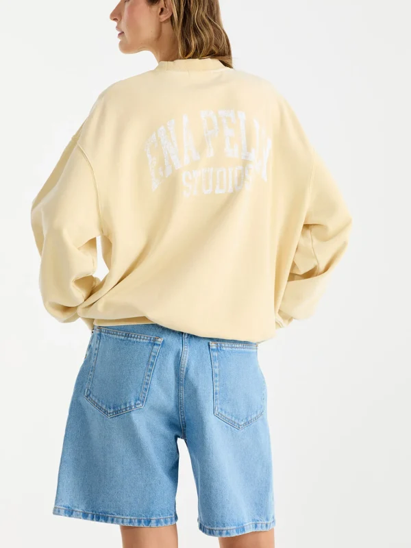 Ena Pelly Vintage Sport Sweatshirt - Lemon
