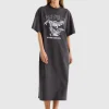 Ena Pelly World Tour Tee Dress - Faded Black