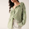 Esmaee Infinity Shirt - Fern Stripe