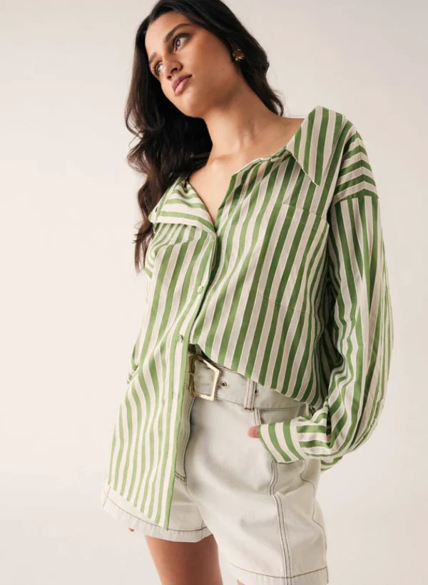 Esmaee Infinity Shirt - Fern Stripe