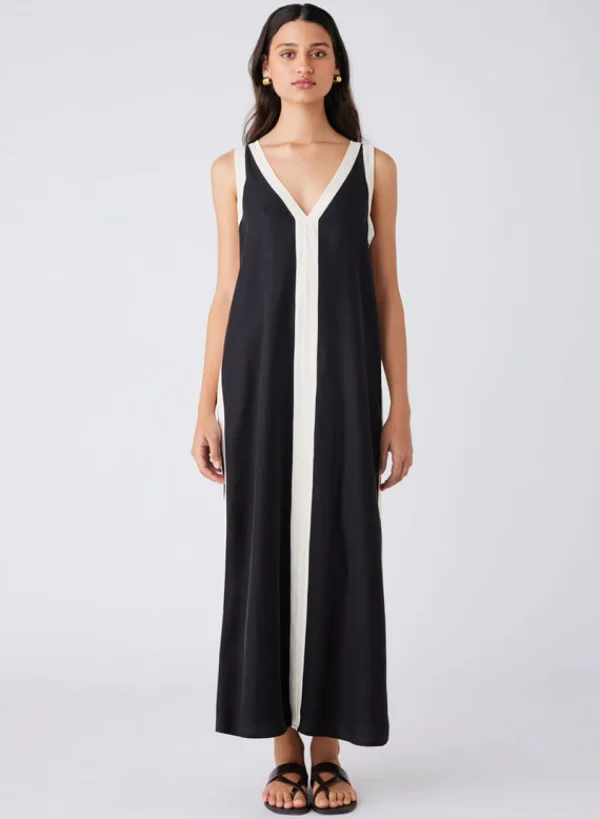 Esmaee Monochrome Dress - Black/Cream