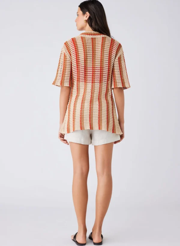 Esmaee Saint Tropez Shirt - Natural Stripe