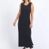 Foxwood Pippa Rib Dress Navy - Dark Sapphire