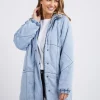 Foxwood Rosalee Longline Jacket - Light Blue