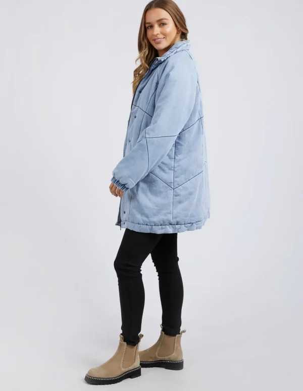 Foxwood Rosalee Longline Jacket - Light Blue